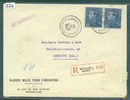 BELGIQUE -  LETTRE RECOMMANDEE CENSUREE POUR L´ALLEMAGNE  - VOIR IMAGE POUR LES DETAILS - WW II (Covers & Documents)