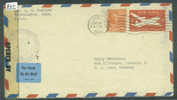 ETATS UNIS  -  LETTRE ( ENTIER POSTAL )  CENSUREE POUR L´ALLEMAGNE  - VOIR IMAGE POUR LES DETAILS - Lettres & Documents