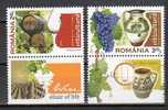 Romania -  Cyprus 2010 / Joint Issue / Viticulture / 2 Val With Tabs - Wines & Alcohols