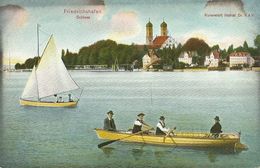 AK Friedrichshafen Kuranstalt Dr. Kay Ruder- + Segelboot Color 1908 #04 - Friedrichshafen