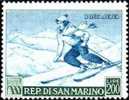 SAN MARINO 1953 PROPAGANDA SPORTIVA AEREA L.200 TIMBRATO - Used Stamps