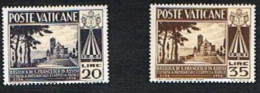 VATICANO - UNIF.185.186 -  1954  200^ ANNIV. BASILICA S.FRANCESCO IN ASSISI A CAPPELLA PAPALE           - NUOVI (MINT)** - Unused Stamps