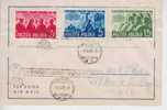 Pologne YT 548/50 Obl Sur Lettre Pour Les USA Avec Cachet Concordant: Classe Ouvrière - Franking Machines (EMA)