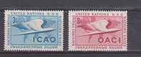 Nations Unies (New York) YT 31/2 ** : OACI - 1955 - Neufs