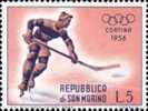 SAN MARINO 1955 GIOCHI OLIMPICI INVERNALI L.5 TIMBRATO - Gebruikt