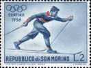 SAN MARINO 1955 GIOCHI OLIMPICI INVERNALI L. 2 MNH - Oblitérés