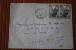 1955 LETTRE DE MADAGASCAR > FIANARANTSOA > CACHET MANUELS LISIBLES EX COLONIE FRANCAISE P/ FLERS PAR  AVION -- - Lettres & Documents