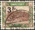 Saar #97 Used 3fr On 10m From 1921 - Gebruikt