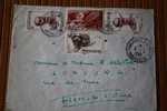 1955 LETTRE DE MADAGASCAR  > FIANARANTSOA > CACHET MANUELS LISIBLES EX COLONIE FRANCAISE P/ FLERS PAR AVION AIR MAIL - Briefe U. Dokumente