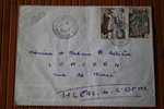 1955 LETTRE DE MADAGASCAR  > FIANARANTSOA > CACHET MANUELS LISIBLES EX COLONIE FRANCAISE P/ FLERS PAR AVION AIR MAIL - Briefe U. Dokumente