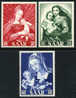 Saar #250-52 Mint Never Hinged Set From 1954 - Unused Stamps