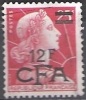 Réunion 1959 Michel 408 O Cote (2005) 0.60 € Marianne De Muller - Used Stamps