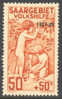 Saar B7 XF Mint Hinged Semi-Postal From 1927 - Nuovi