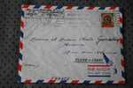 ENVELOPPE LETTRE PAR AVION => ALGER ALGERIE EX COLONIE FRANCAISE 1951 P/ FLERS ORNE FRANCE > FLAMME SOUSCRIVEZ AUX BONS - Cartas & Documentos