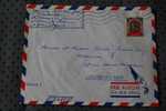 ENVELOPPE LETTRE PAR AVION => ALGER ALGERIE EX COLONIE FRANCAISE 1951 P/ FLERS ORNE FRANCE > FLAMME >>> - Lettres & Documents