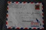 ENVELOPPE LETTRE PAR AVION => ALGER ALGERIE EX COLONIE FRANCAISE 1951 P/ FLERS ORNE FRANCE > FLAMME >>> - Covers & Documents