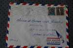 ENVELOPPE LETTRE PAR AVION => ALGER ALGERIE EX COLONIE FRANCAISE 1952 CASERNE D´ORLEANS P/ FLERS ORNE FRA > FLAMME KRAG - Brieven En Documenten