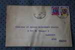 ENVELOPPE AVION => ORAN ALGERIE EX COLONIE FRANCAISE 1947 P/ NARBONNE   >CACHETS MANUELS - Lettres & Documents