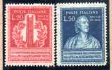 ITALIE : TP N° 549/550 ** - Mint/hinged