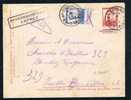 Belgique 1914 Envel. Lettre 10c + N°120 En Express De Anvers + Au Dos Roulette - 1914-1915 Rotes Kreuz