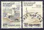 #Greenland 1990. Birds. Michel 199-200. Cancelled(o) - Used Stamps