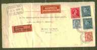 BELGIQUE 1938 N° Usages Courants S/lettre Entiére Exprés Pour La Suisse - Covers & Documents