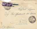 MESSINA  - PATTI - Cover / Lettera  20.08.1945 -  Imperiale Senza Fasci. Lire 1 X 2 - Marcophilie