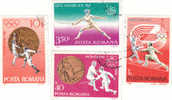 ESCRIME FENCING  4 Used Stamps  - Romania. - Fencing