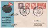 Denmark First SAS Flight Copenhagen - Greenland - Los Angeles 15-11-1954 - Storia Postale