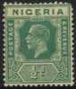 Nigeria - 1921-1932 KGV ½d Die II MH* - Nigeria (...-1960)