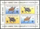 CYPRUS - TURKEY - WORLD ENVIRONMENT DAY - SEA TURTLES - 1992. -  MNH ** - Nuevos