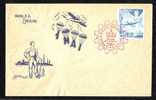 ROMANIA 1948 COVER 1X FDC "1 MAI" AIRMAIL PARACHUTISM. - Parachutting