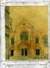 - EGLISE ST PIERRE DE BORDEAUX . HUILE SUR TOILE DESENCHASSEE DE SYLVAIN GEORGES .  SIGNEE - Olieverf