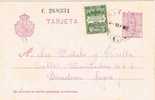 Entero Postal ALELLA (Barcelona) 1930. Recargo Exposicion - 1850-1931