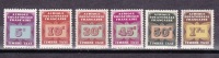 AEF  TAXE 1 2  4   5 6 7 Neufs  ** - Unused Stamps