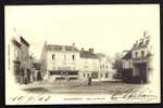 CPA  PRECURSEUR- FRANCE- MALESHERBES (45)- LA PLACE DU MARTROI EN 1900- GROS PLAN ANIMÉ- CAFÉ DU MIDI- COMMERCES - Malesherbes