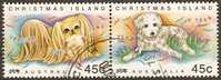 CHRISTMAS ISLAND - USED - 1994 90c Year Of The Dog, Joined Pair - Christmaseiland
