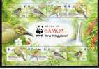 2009 Samoa Bird WWF Miniature Sheet Of 2 Sets MNH - Samoa (Staat)