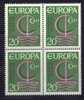 Germany Europa CEPT 1966 Block Of 4 MNH - 1966