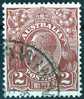 Australia 1926 King George V 2d Red-brown - Small Multiple Wmk P 13.5 Used - Actual Stamp - Nice - SG98 - Oblitérés