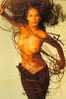 Y10-97  @  Nude Naked Oil Painting Photograph   ( Postal Stationery , Articles Postaux , Postsache F ) - Nudi