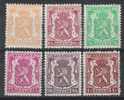 Belgie OCB 710 / 715 (*) - 1935-1949 Sellos Pequeños Del Estado