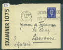 GRANDE BRETAGNE   - LETTRE CENSUREE POUR LA SUISSE  - VOIR IMAGE POUR LES DETAILS - Lettres & Documents