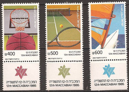 ISRAEL..1985..Michel # 1004-1006...MNH. - Nuevos (con Tab)