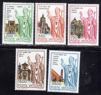 CITTÀ DEL VATICANO VATICAN VATIKAN 1991 I VIAGGI DEL PAPA NEL MONDO 1990 TRAVELS POPE SERIE COMPLETA COMPLETE SET MNH - Unused Stamps