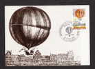 SUR CARTE POSTALE MAXIMUM MONTGOLFIERE ANNONAY  VOIR SCAN POUR ETAT - Luchtballons