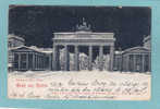 Gruss  Aus BERLIN  -  Brandenburger Thor . -  1898  -  CARTE PRECURSEUR  - ( Trace Petite Pliure Angles Haut ) - Brandenburger Tor