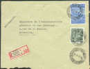 N°768-771 Obl. Sc St-JOSSE-ten-NOODE 2 B S/L. Recommandée Du 21-3-1949 Vers Bruxelles  - 6411 - Cartas