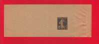 119 - Entier Postal Type Semeuse Fond Plein Inscription Maigre 2 C Vert Foncé N° 419 (Y&T 278-BJ1) - Newspaper Bands