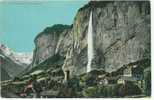 Schweiz/Suisse: Lauterbrunnen Mit Staubbach, 2 Scans - Lauterbrunnen